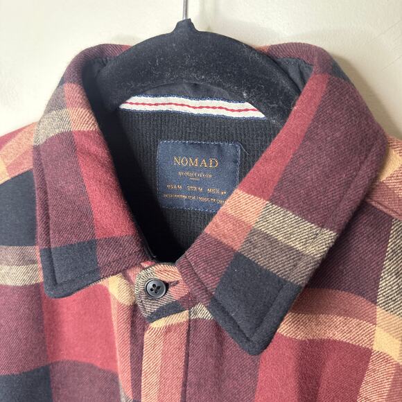 NEW NWT Nomad Cozy Thermal Lined Flannel Button Up Medium Shirt Outdoors Hiking - Picture 2 of 7